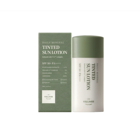 Sunscreen lotion to unify skin tone