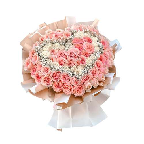 Natural heart shaped rose...