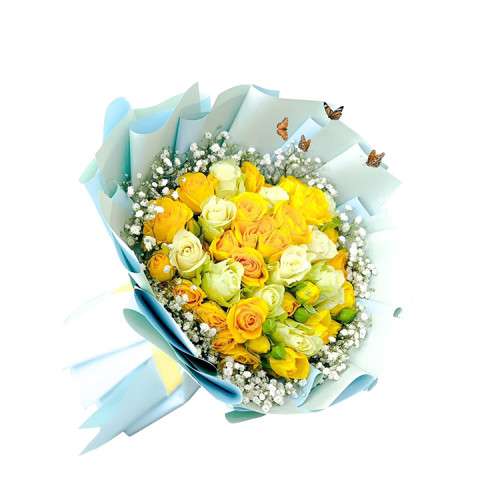 Natural rose bouquet