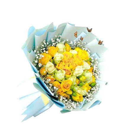 Natural rose bouquet