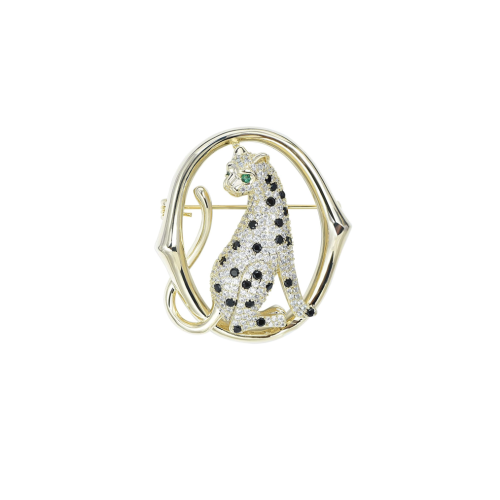  Gold clothing brooch