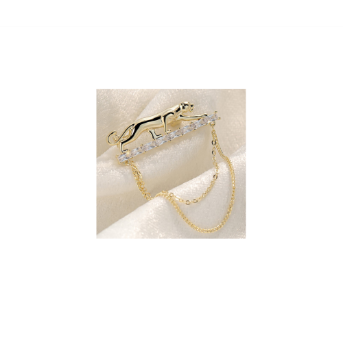   Gold clothing brooch