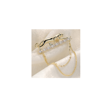   Gold clothing brooch