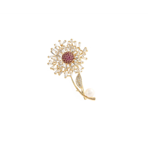 Gold clothing brooch