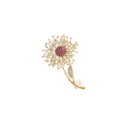  Gold clothing brooch