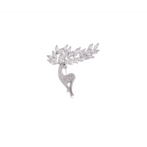  Silver clothing brooch
