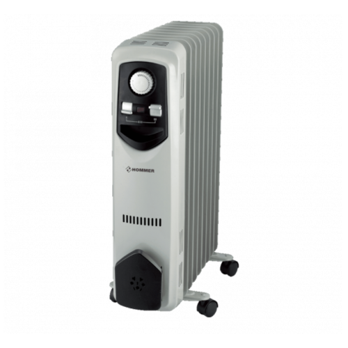 9 Fins White Electric Heater