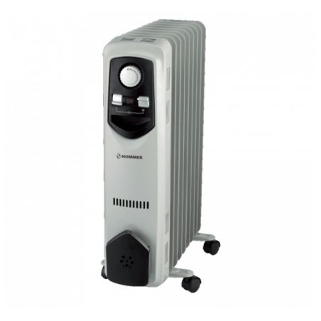 9 Fins White Electric Heater