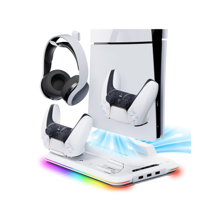 Cooling Stand with Controller Holder for PS5