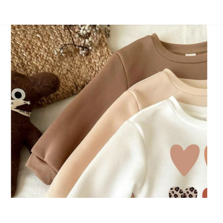 3 Piece Cotton Sweatshirt Set