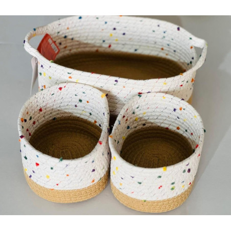 3Woven Storage Baskets