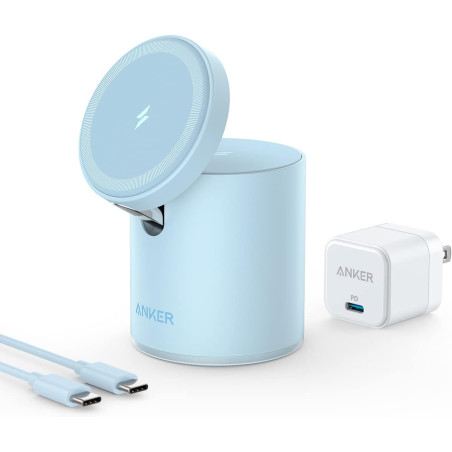 Anker Magnetic Wireless Charging Stand (MagGo) with Wall Charger