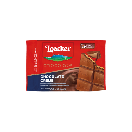 Loacker Chocolate Bar Creme- Chocolate Creme