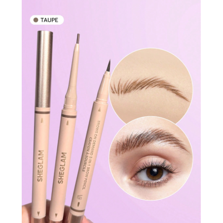 قلم رسم حاجب 2 في 1 شيقلام