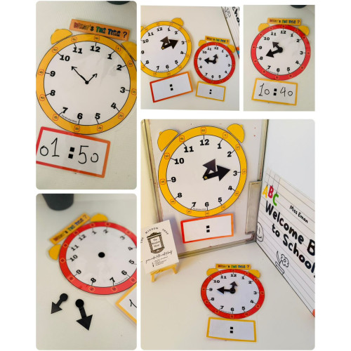 لعبة تعليمية ساعة