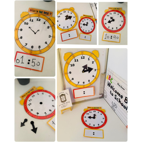 لعبة تعليمية ساعة