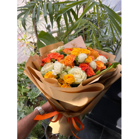 Natural rose bouquet