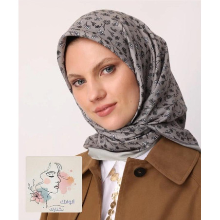 Minor Pattern Cotton Scarf MOONCORN