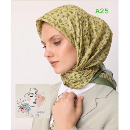 Minor Pattern Cotton Scarf MOONCORN