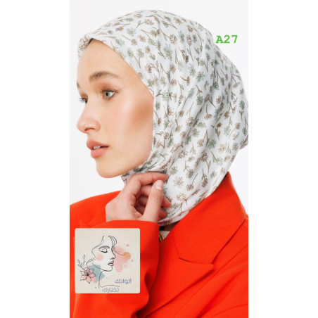 Minor Pattern Cotton Scarf MOONCORN