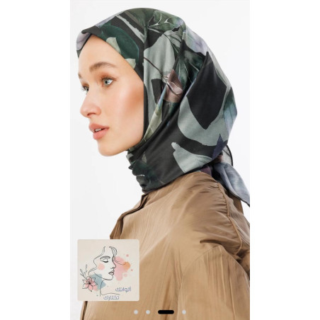 Lorya Pattern Cotton Scarf MOONCORN