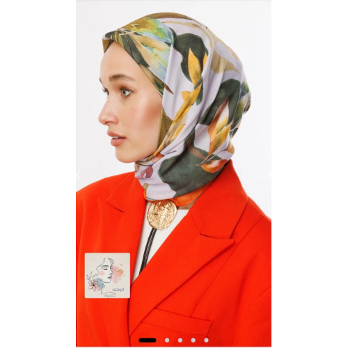 Lorya Pattern Cotton Scarf...