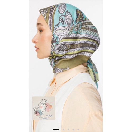 Patterned Cotton Scarf...