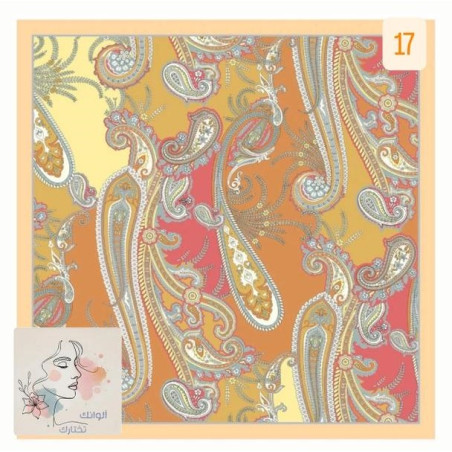 Patterned Cotton Scarf MOONCORN