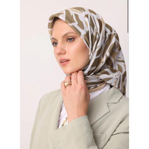 Zyra Patterned Cotton Scarf...