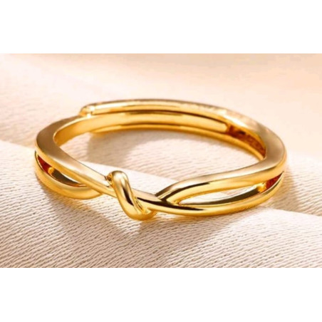 Open knot design ring