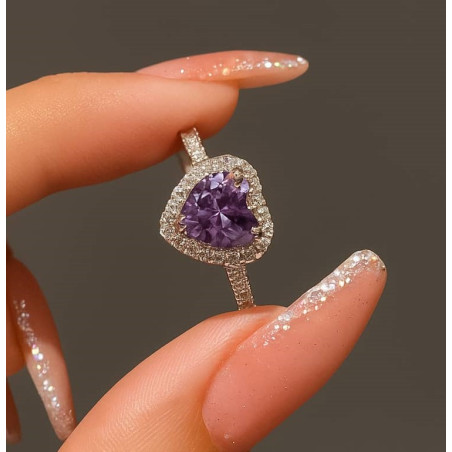 Silver ring (heart shape)