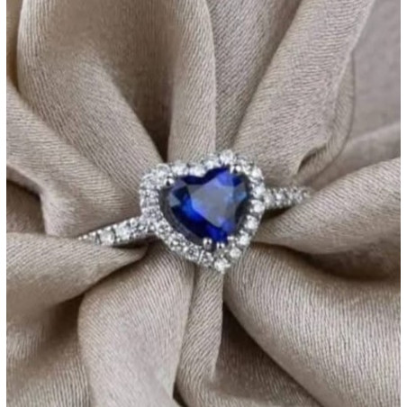 Silver ring (heart shape)