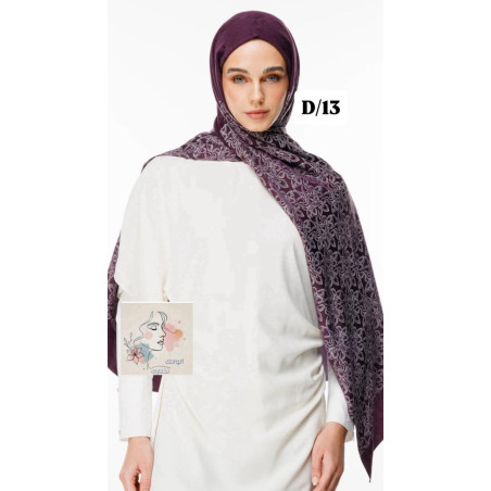 Pattern Reversible Shawl marrakesh (Mooncorn)