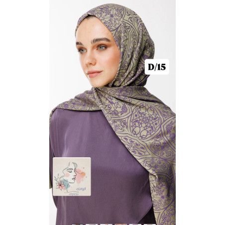 Pattern Reversible Shawl marrakesh (Mooncorn)