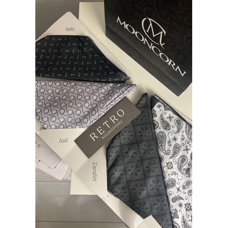 Retro Scarf Collection four pieces(Mooncorn)