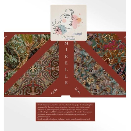 Mirelle Scarf Collection four pieces(Mooncorn)