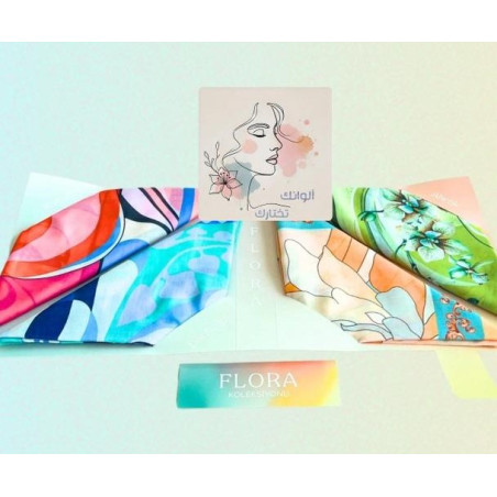 Flora Scarf Collection four pieces(Mooncorn)