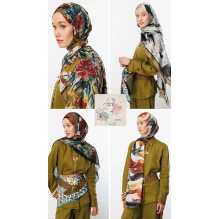 Serona Shawl Collection-four pieces(Mooncorn)