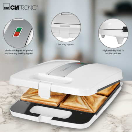 Quadruple toast machine clatronic