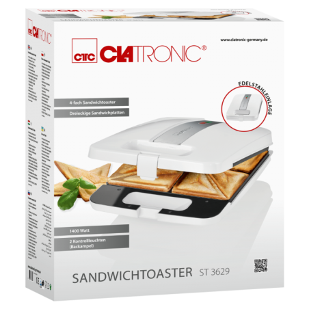 Quadruple toast machine clatronic