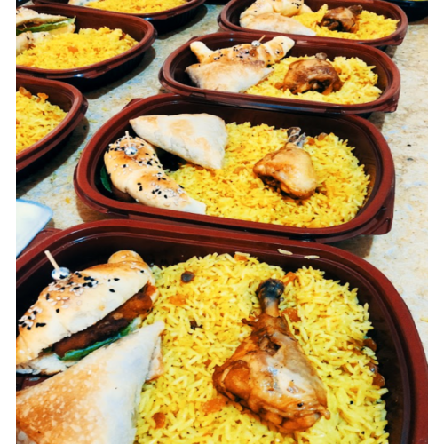 Individual meal of chicken...